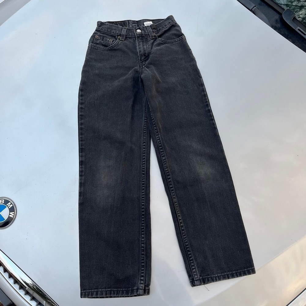 Vintage 90s Levi's 550 slim straight black denim jeans jeans - Picture 2 of 12